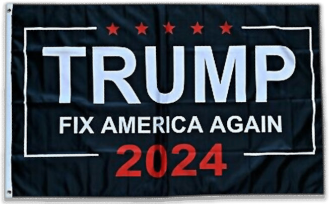 free trump fix america again 2024 flag
